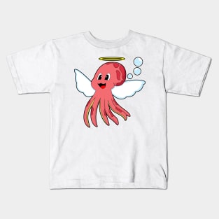 Octopus Angel wings Kids T-Shirt